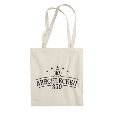Jute Tasche Arschlecken350 - Einkaufsbeutel natur