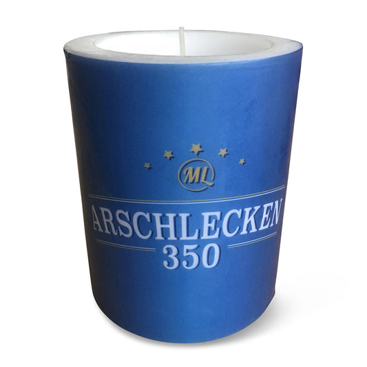 Kerze Arschlecken 350 groß H=12 cm Durchmesser 9,5 cm