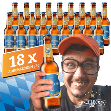 18 Flaschen Arschlecken350 Hell