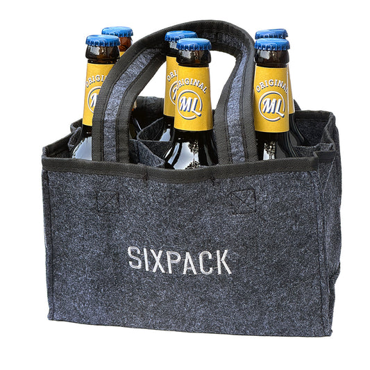 Filztasche Sixpack Arschlecken350 mit 6 FlaschenArschlecken 350 Bier 0,33l
