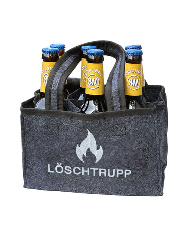 Filztasche Löschtrupp Arschlecken350 mit 6 FlaschenArschlecken 350 Bier 0,33l