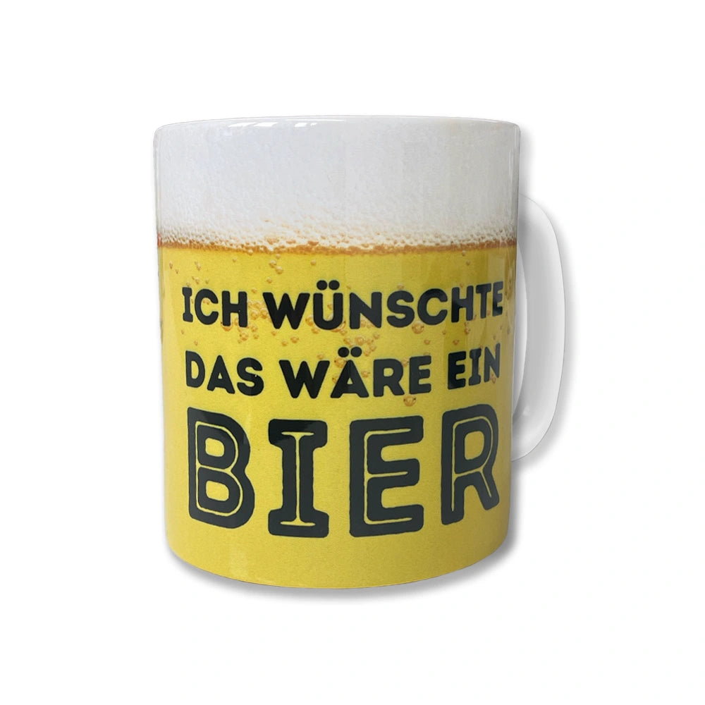 Mug-tastic Tazza In Ceramica "Ich Wünschte Das War Sekt" - Tazza Da Caffè Divertente Da 312 Ml, Lavabile In Lavastoviglie, Decorata A Mano In Inghilterra