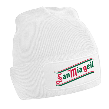 Wintermütze San Mia geil - bedruckt Logo mehrfarbig