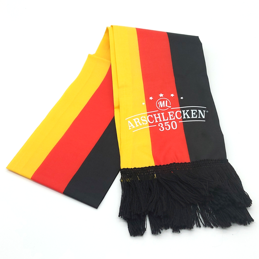 Fussball-Fan-Set Arschlecken350 in Schwarzrotgold mit 3 Dosen Bier