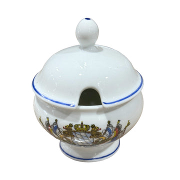 Weißwurst-Senftopf bayerisch mit Wappen