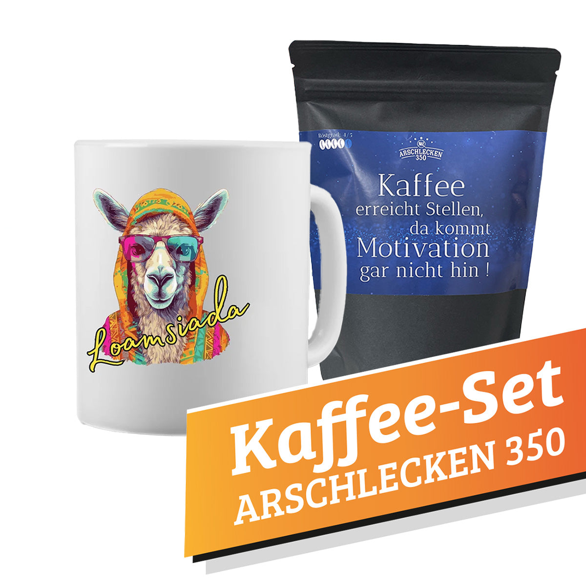 Kaffee-Set Arschlecken350 1x Tasse Lomsiada