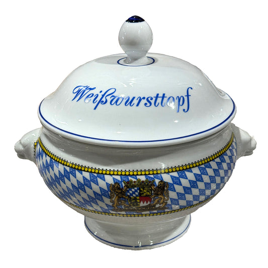 4-teiliges Bayerisches Weißwurst-Set mit mit 2,75 L Terrine