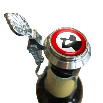 Bierflaschen Zinndeckel Biertrinker