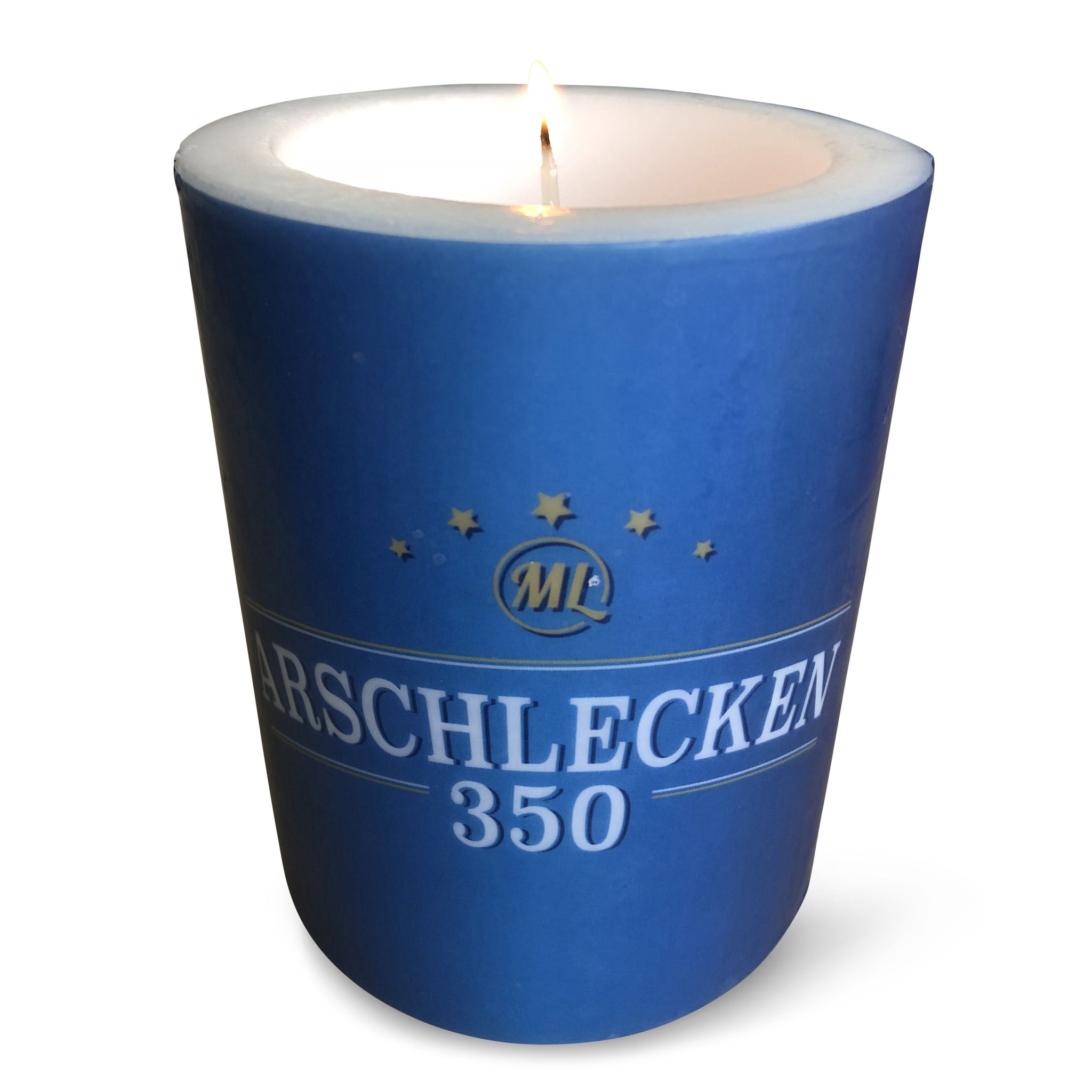 Kerze Arschlecken 350 groß H=12 cm Durchmesser 9,5 cm