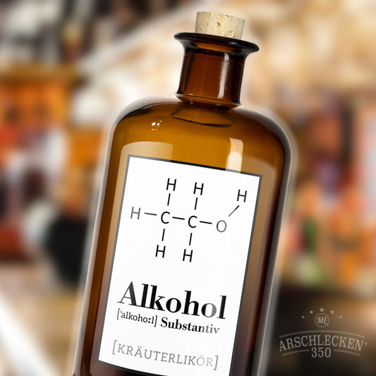 Alkohol Kräuterlikör in der 0,5l Apothekerflasche, 33% vol.