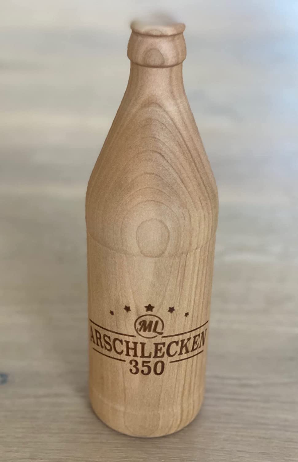 Arschlecken350 Flaschenöffner in Bierflaschenform "0,5l" Euroflasche