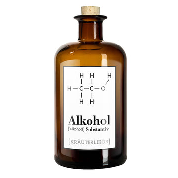 Alkohol Kräuterlikör in der 0,5l Apothekerflasche, 33% vol.