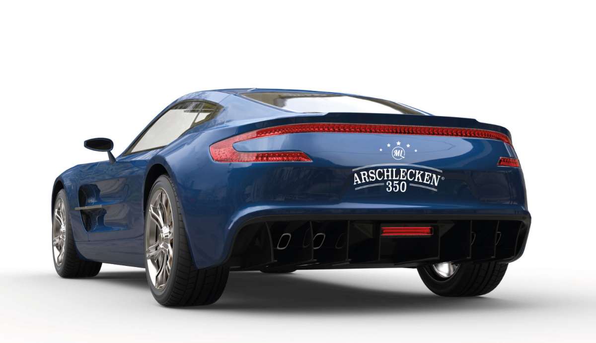 Aufkleber Arschlecken 350