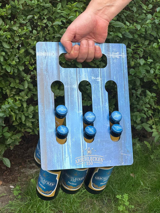 Arschlecken350 Mehrweg-Sixpack aus Alu