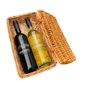Geschenkkorb Arschlecken 350 Wein Rot/Weiss