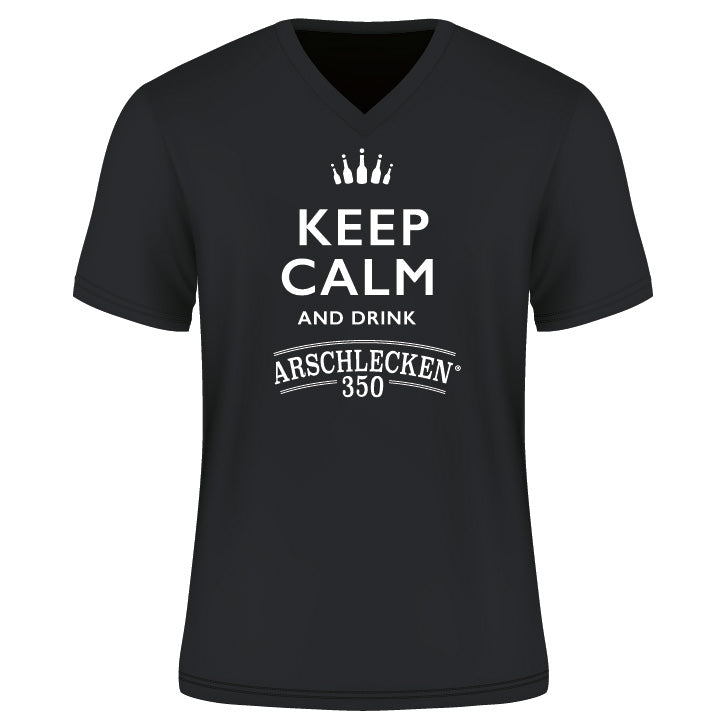 T-Shirt Keep Calm and drink Arschlecken 350