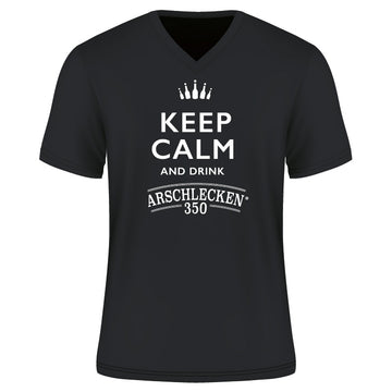 T-Shirt Keep Calm and drink Arschlecken 350