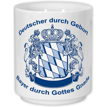 Geschenkbox Kaffeetasse mit Wappen und Aufdruck Bayer durch Gottes Gnade