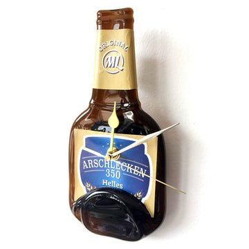 Wanduhr Flasche Arschlecken 350 Bier
