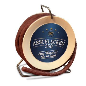 Arschlecken 350 Wursttrommel, Pikante Snack-Wurst, 3,5 m lang