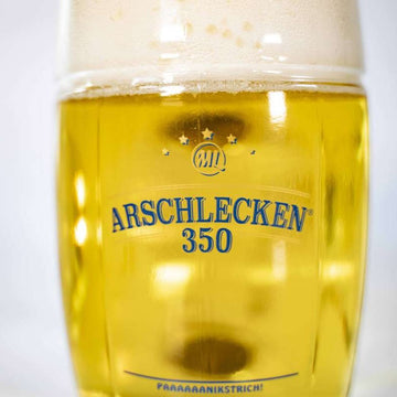 ML Bierkrug Arschlecken350 mit Panikstrich