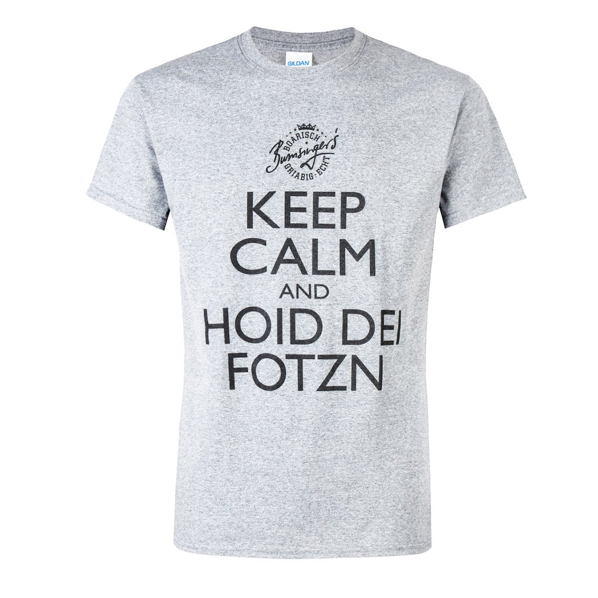 T-Shirt Keep Calm and hoid dei Fotzn